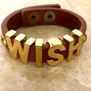 Wish Leather bracelet​‎